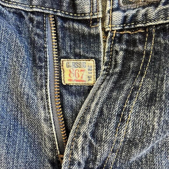 Polo Ralph Lauren Mens Jeans 35x32 Blue Denim 867 Classic Fit Preppy Cotton - Picture 5 of 8